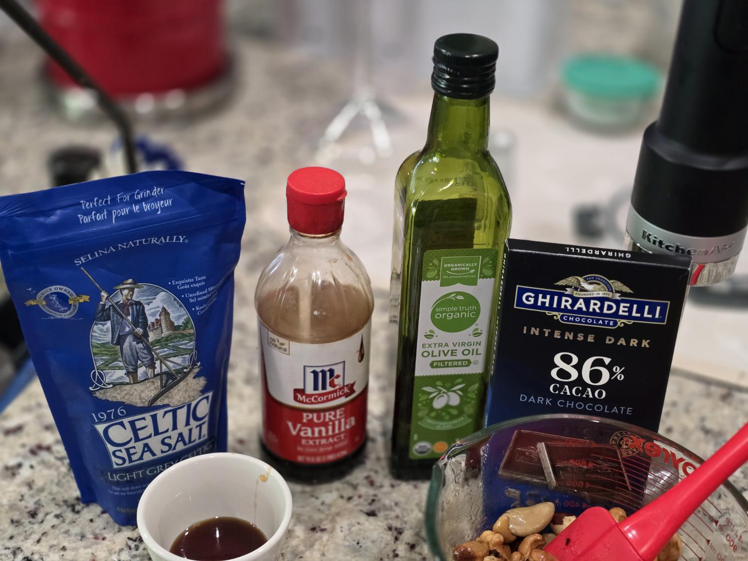 Ingredients on counter